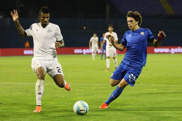 Zagreb, 26.7.2016., Stadion Maksimir - UEFA Champions League, Third qualifying round, First leg. GNK DINAMO Zagreb (blue) - DINAMO Tbilisi (white) 2:0 Ante CORIC (24) and Rene SANTOS (25)