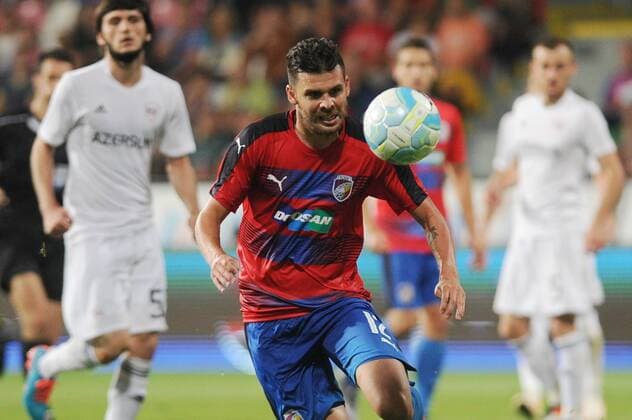 Michal Duris of Viktoria in action during the 3rd qualifying round of football Champions League, 1st leg: FC Viktoria Pilsen vs FK Karabach in Pilsen, Czech Republic, July 26, 2016. (CTKxPhoto PavelxNemecek) CTKPhotoP201607261015501  nmc7