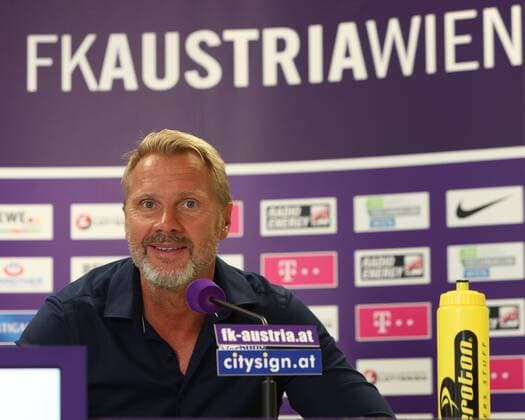 SOCCER - EL quali, A.Wien vs Trnava, preview STEINBRUNN,AUSTRIA,27.JUL.16 - SOCCER - UEFA Europa League, qualification, FK Austria Wien vs FC Spartak Trnava, preview, press conference PK Pressekonferenz of A.Wien. Image shows head coach Thorsten Fink (A.Wien). GEPAxpictures xChristianxOrt