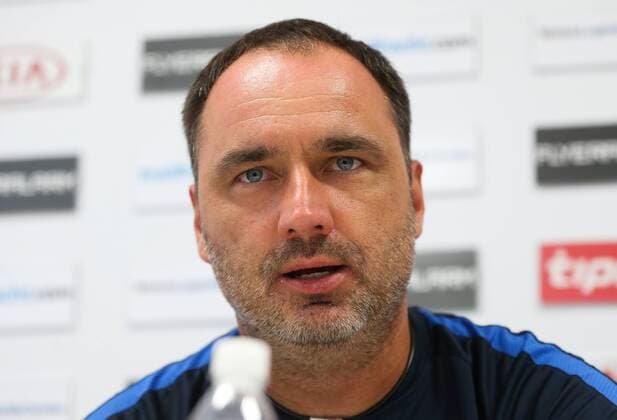 SOCCER - EL quali, Admira vs Liberec, preview MARIA ENZERSDORF,AUSTRIA,27.JUL.16 - SOCCER - UEFA Europa League, qualification, FC Admira Wacker Moedling vs FC Slovan Liberec, preview, press conference PK Pressekonferenz of Liberec. Image shows head coach Jindrich Trpisovsky (Liberec). GEPAxpictures xPhilippxBrem