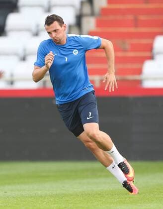 SOCCER - EL quali, Admira vs Liberec, preview MARIA ENZERSDORF,AUSTRIA,27.JUL.16 - SOCCER - UEFA Europa League, qualification, FC Admira Wacker Moedling vs FC Slovan Liberec, preview, training of Liberec. Image shows Milan Nitriansky (Liberec). GEPAxpictures xPhilippxBrem
