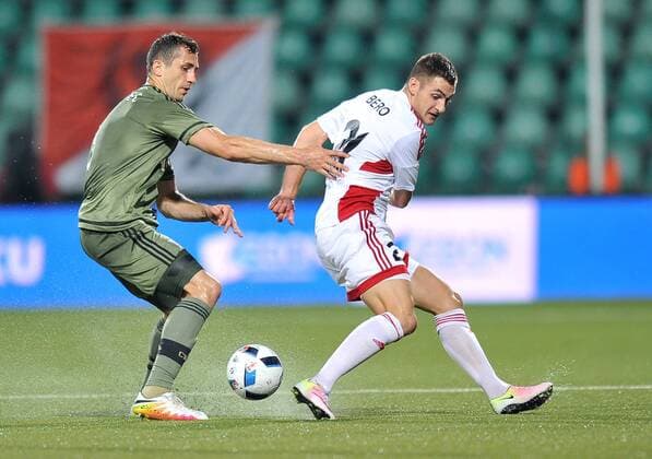 Matus Bero, Tomasz Jodlowiec Zylina Football third qualifying round UEFA Champions League season 2016 2017 AS Trencin - Legia Warsaw Matus Bero, Tomasz Jodlowiec  20160727PF_RR028
