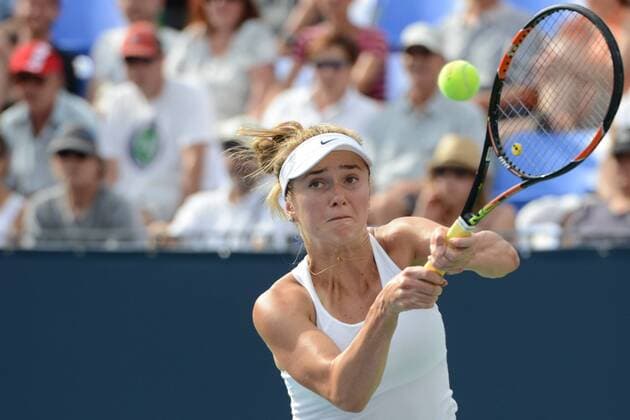 July 27, 2016 - Montreal, Canada - ELINA SVITOLINA of Ukraine in her match vs. F. Abanda in the Rogers Cup Tennis Tournament. Tennis 2016 - Rogers Cup - Day 3 - ZUMAl132