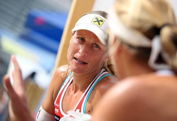 BEACHVOLLEYBALL - A1 Major Klagenfurt 2016 KLAGENFURT,AUSTRIA,28.JUL.16 - Beach volleyball Beachvolleyball - FIVB World Tour 2016, A1 Major Klagenfurt, women. Image shows Barbara Hansel (AUT). GEPAxpictures xDanielxGoetzhaber