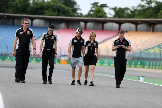 German Grand Prix, Hockenheimring 28 - 31 July 2016 28.07.2016 - Sergio Perez (MEX) Sahara Force India F1 VJM09 