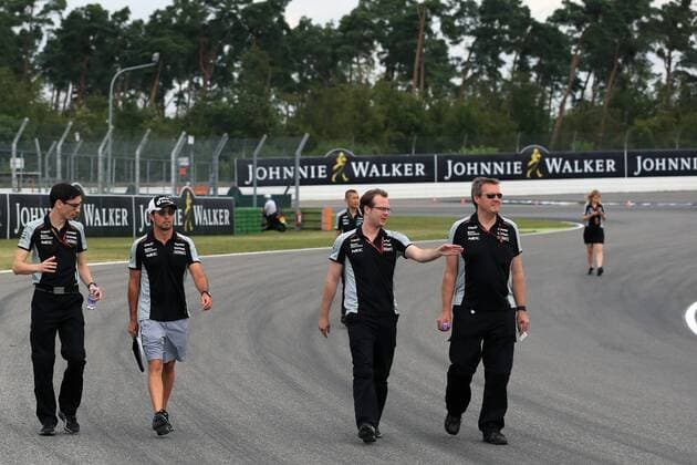 28.07.2016. Hockenheim, Germany. Drivers press conference PK Pressekonferenz at Hockenheimring in Hockenheim, Germany, 28 July 2016. The Grand Prix of Germany takes place on 31 July 2016. Sahara Force India - Sergio Perez xLeannexBoonx  ActionPlus11766157