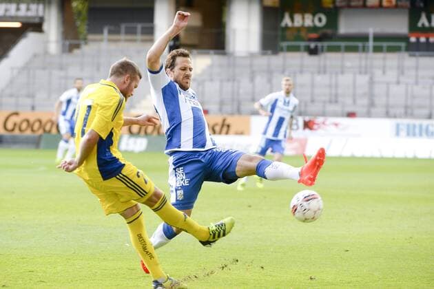 Fußball, EL Quali, IFK Göteborg - HJK Helsinki 160728 IFK Göteborgs Tobias Hysen under fotbollsmatchen i kvalet till Europa League mellan IFK Göteborg och HJK Helsingfors den 28 juli 2016 i Göteborg.  Copyright: MATHIASxBERGELD BB160728BB101