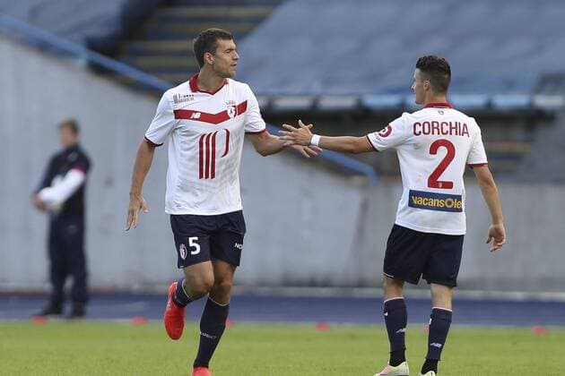 Fußball, EL Quali, OSC Lille - FK Qäbälä joie Renato Civelli (Lille) et Sebastien Corchia (Lille) Fussball Europa League Quali : OSC Lille vs FC Qabala - - 28 07 2016 GwendolineLeGoff Panoramic 