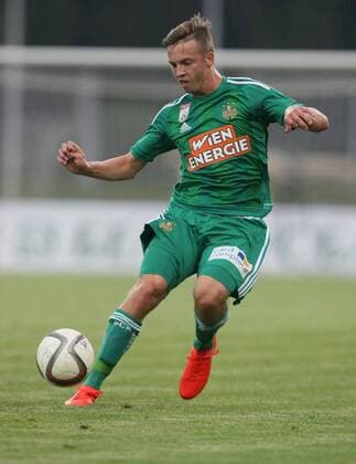 SOCCER - EL quali, Zhodino vs Rapid ZHODZINA,BELARUS,28.JUL.16 - SOCCER - UEFA Europa League, qualification, FC Torpedo Zhodino vs SK Rapid Wien. Image shows Philipp Schobesberger (Rapid). Keywords: Wien Energie. GEPAxpictures xMarioxKneisl