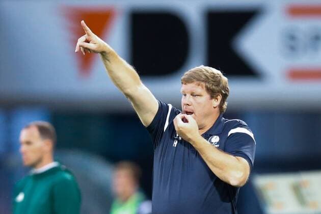 Gent s head coach Hein Vanhaezebrouck pictured during the first leg match of the third qualifying round between Belgian first league soccer team KAA Gent and Romania s FC Viitorul Constanta in the Europa League competition, on Thursday 28 July 2016, in Gent. BRUNOxFAHY  x04899919x