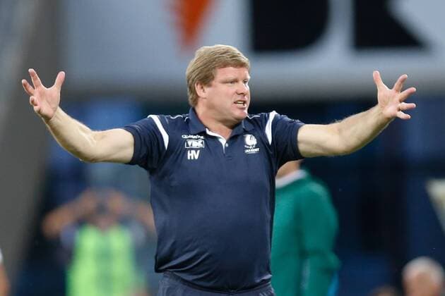 Gent s head coach Hein Vanhaezebrouck pictured during the first leg match of the third qualifying round between Belgian first league soccer team KAA Gent and Romania s FC Viitorul Constanta in the Europa League competition, on Thursday 28 July 2016, in Gent. BRUNOxFAHY  x04899908x