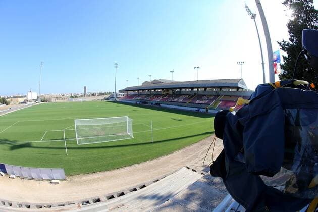 28 07 2016 Hibernians Stadium, Paola, Malta UEFA Europa League Third Qualifying Round, First Leg Birkirkara FC (Malta) v FC Krasnodar (Russia) The Hibernians Stadium all set for the UEFA Europa League, third qualifying round, first leg match against Krasnodar of Russia. Birkirkara FC v Krasnodar - UEFA Europa League 2016 17 BKR_KRA_UEL_16_17