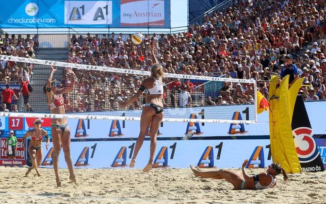 BEACHVOLLEYBALL - A1 Major Klagenfurt 2016 KLAGENFURT,AUSTRIA,30.JUL.16 - Beach volleyball Beachvolleyball - FIVB World Tour 2016, A1 Major Klagenfurt, women. Image shows Ana Gallay (ARG). GEPAxpictures xMaticxKlansek