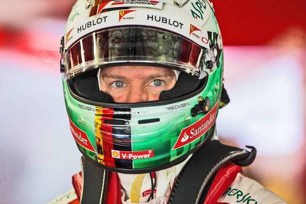 Sebastian Vettel (Scuderia Ferrari) in der Box mit Helm, Grosser Preis von Deutschland 2016, 3. freies Training, Motorsport, Formel 1, 30.07.2016, Copyright: Neisx Eibner-Pressefoto EP_ans