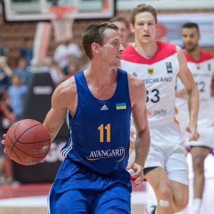 30.07.2016, xomx, Basketball Testspiel, Deutschland - Ukraine emspor, v.l. Oleksandr Mishula (Ukraine) Wuerzburg
