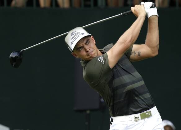 Jordan Spieth tees of on the first hole in the 3rd round at the PGA Golf Herren Championship at Baltusrol Golf Club in Springfield, New Jersey on July 30, 2016.  PGA20160730107 JOHNxANGELILLO