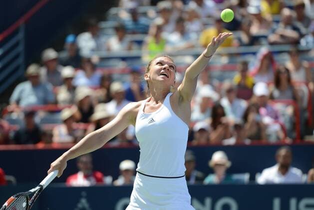 July 30, 2016 - Montreal, Canada - SIMONA HALEP of Romania in her semifinal match vs. A. Kerber in the Rogers Cup Tennis Tournament. Tennis 2016 - Rogers Cup - Day 6 - ZUMAl132