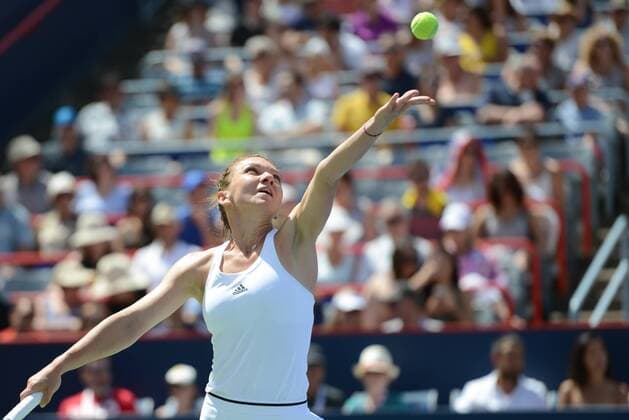 July 30, 2016 - Montreal, Canada - SIMONA HALEP of Romania in her semifinal match vs. A. Kerber in the Rogers Cup Tennis Tournament. Tennis 2016 - Rogers Cup - Day 6 - ZUMAl132