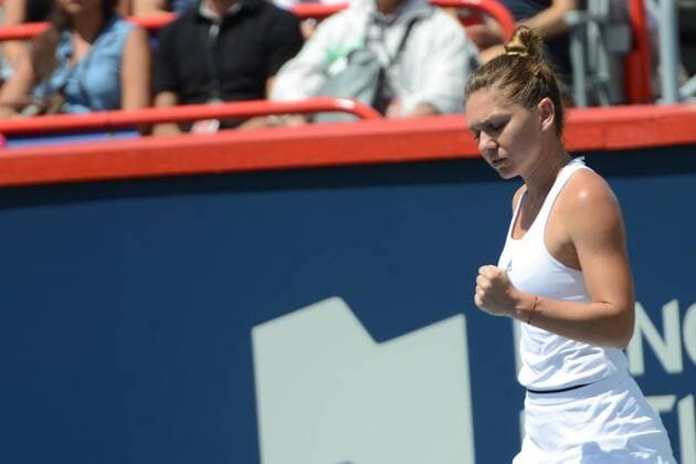 July 30, 2016 - Montreal, Canada - SIMONA HALEP of Romania in her semifinal match vs. A. Kerber in the Rogers Cup Tennis Tournament. Tennis 2016 - Rogers Cup - Day 6 - ZUMAl132