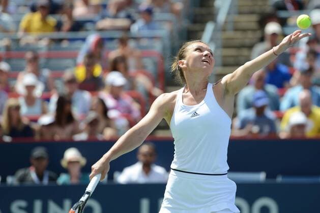 July 30, 2016 - Montreal, Canada - SIMONA HALEP of Romania in her semifinal match vs. A. Kerber in the Rogers Cup Tennis Tournament. Tennis 2016 - Rogers Cup - Day 6 - ZUMAl132