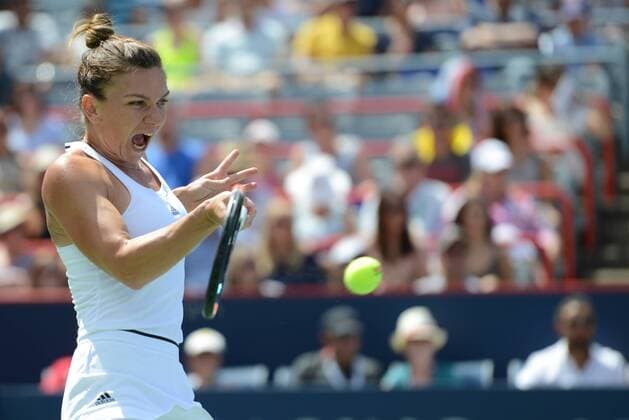 July 30, 2016 - Montreal, Canada - SIMONA HALEP of Romania in her semifinal match vs. A. Kerber in the Rogers Cup Tennis Tournament. Tennis 2016 - Rogers Cup - Day 6 - ZUMAl132