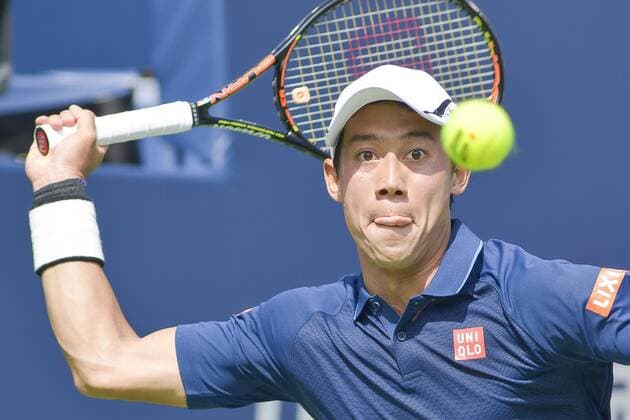 July 30, 2016 - Toronto, Ontario, Canada - Kei Nishikori of Japan defeats Stan Wawrinka of Switzerland. Nishikori advancing to the finals. 7-6, 6-1. Tennis 2016 Rogers Cup july 30 Semi-Final Nishikori vs Wawrinka - ZUMAd114