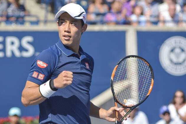 July 30, 2016 - Toronto, Ontario, Canada - Kei Nishikori of Japan defeats Stan Wawrinka of Switzerland. Nishikori advancing to the finals. 7-6, 6-1. Tennis 2016 Rogers Cup july 30 Semi-Final Nishikori vs Wawrinka - ZUMAd114
