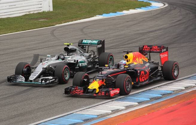 Nico Rosberg; Mercedes Grand Prix, Daniel Ricciardo, Red Bull Racing, formula 1 GP, Germany in Hockenheim, 31.07.2016 Photo:mspb Jackie Weiss Nico Rosberg; Daniel Ricciardo, formula 1 GP, Germany