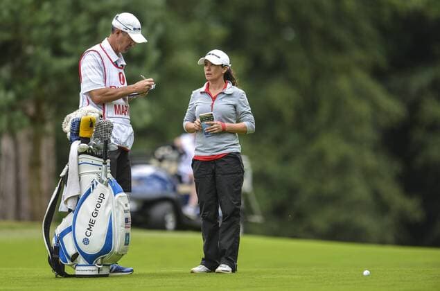 31.07.2016. Woburn Golf Course, Milton Keynes, England. Ricoh Womens Open Golf, final round. Mo Martin (USA) assesses her options on the 6th fairway. xAndrewxThompsonx  ActionPlus11767076