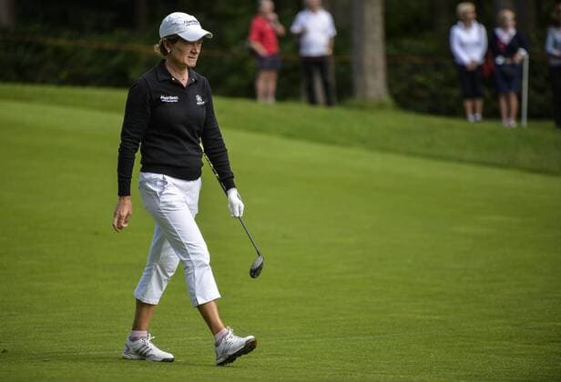 31.07.2016. Woburn Golf Course, Milton Keynes, England. Ricoh Womens Open Golf, final round. Catriona Matthew (Scotland) walks down the 11th fairway. xAndrewxThompsonx  ActionPlus11767088