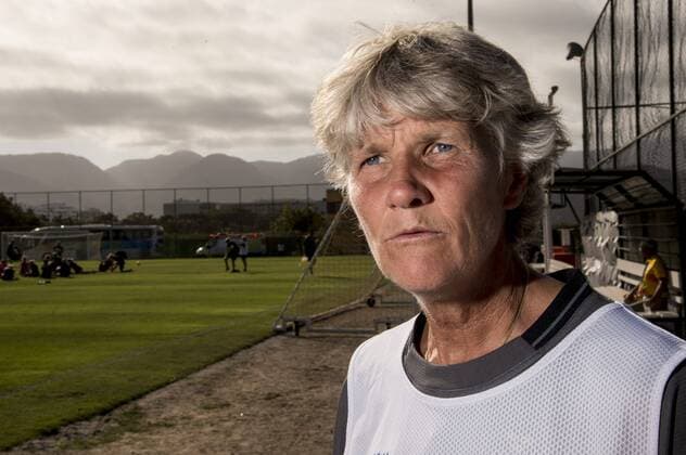 Pia Sundhage, coach, Nationalteam Schweden Training Estadio Antunes utanför Rio de Janeiro, Brasilien, OS 2016 2016-07-31  xORRExPONTUSx AB98663544