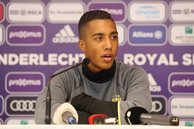 Anderlecht s Youri Tielemans pictured during a press point of Belgian first league soccer team RSC Anderlecht in Brussels, Tuesday 02 August 2016. Tomorrow Anderlecht is playing the return leg of the third qualification round for the Champions League competition against Russian team FC Rostov. The first leg ended in a 2-2 draw. VIRGINIExLEFOUR  x04902163x