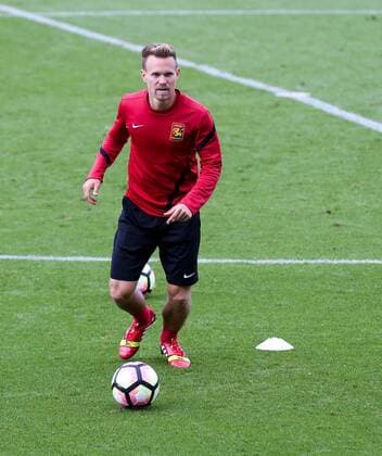 SOCCER - UEFA EL quali, Liberec vs Admira LIBEREC,CZECH REPUBLIC,02.AUG.16 - SOCCER - UEFA Europa League, qualifiers, Slovan Liberec vs FC Admira Wacker Moedling, preview, final training Admira. Image shows Daniel Toth (Admira). GEPAxpictures xPhilippxBrem