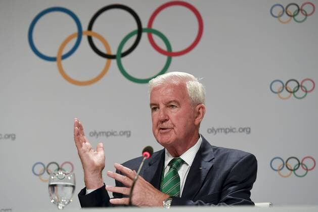 Rio 2016, 129. Vollversammlung des IOC in Rio de Janeiro (160802) -- RIO DE JANEIRO, Aug. 2, 2016 -- Craig Reedie, president of WADA speaks at the press conference PK Pressekonferenz of 129th IOC session in Rio de Janeiro, Brazil on Aug. 2, 2016. The 129th session of the International Olympic Committee (IOC) officially got underway Monday night with an inspiring ceremony at the Cidade Das Artes in Rio de Janeiro. )(dh) (SP)BRAZIL-RIO DE JANEIRO-OLYMPICS-IOC LiuxJie 
