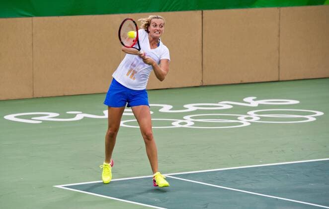 Rio 2016, Tennis, Petra Kvitova Czech tennis player Petra Kvitova trains prior to the Summer Olympic Games Olympische Spiele Olympia OS in Rio de Janeiro, Brazil, August 2, 2016. (CTKxPhoto VitxSimanek) CTKPhotoP201608020863301  _VI11668_047