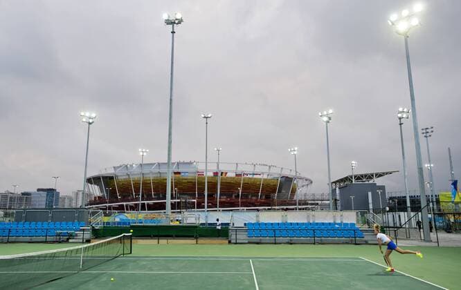 Rio 2016, Tennis, Petra Kvitova Czech tennis player Petra Kvitova trains prior to the Summer Olympic Games Olympische Spiele Olympia OS in Rio de Janeiro, Brazil, August 2, 2016. (CTKxPhoto VitxSimanek) CTKPhotoP201608020868401  _VI11694_049