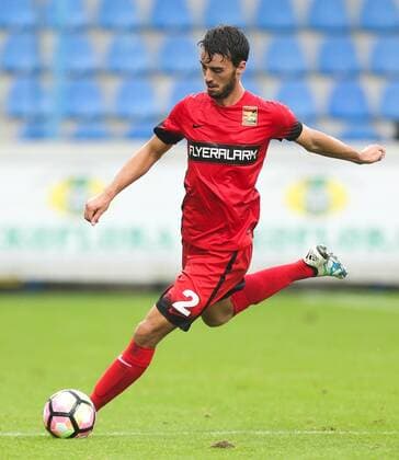 SOCCER - UEFA EL quali, Liberec vs Admira LIBEREC,CZECH REPUBLIC,03.AUG.16 - SOCCER - UEFA Europa League, qualification, Slovan Liberec vs FC Admira Wacker Moedling. Image shows Fabio Strauss (Admira). GEPAxpictures xPhilippxBrem