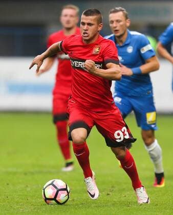 SOCCER - UEFA EL quali, Liberec vs Admira LIBEREC,CZECH REPUBLIC,03.AUG.16 - SOCCER - UEFA Europa League, qualification, Slovan Liberec vs FC Admira Wacker Moedling. Image shows Srdan Spiridonovic (Admira). GEPAxpictures xPhilippxBrem