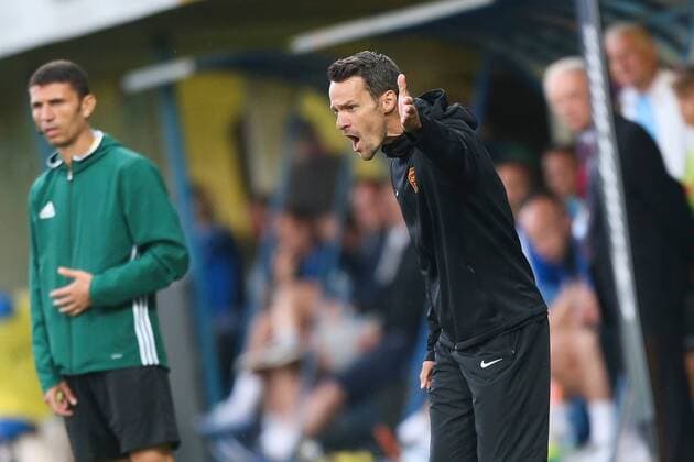 SOCCER - UEFA EL quali, Liberec vs Admira LIBEREC,CZECH REPUBLIC,03.AUG.16 - SOCCER - UEFA Europa League, qualification, Slovan Liberec vs FC Admira Wacker Moedling. Image shows head coach Oliver Lederer (Admira). GEPAxpictures xPhilippxBrem