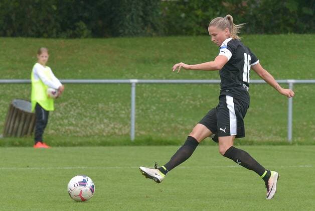03.08.2016, xtkx, Fussball Testspiel, TSG Neu Isenburg - 1.FFC Frankfurt, emspor v.l. A. Crmogorcevic (FFC Frankfurt) , Neu Isenburg