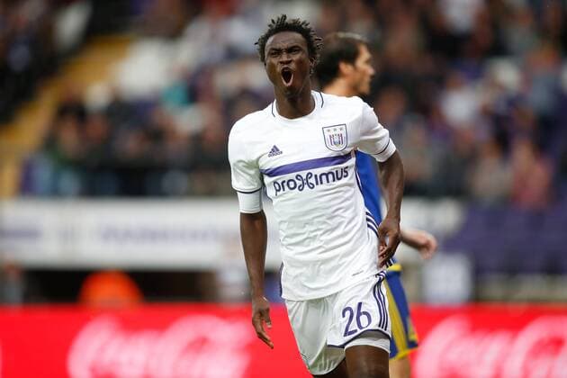 Anderlecht s Idrissa Sylla reacts during the return leg of the third qualification round for the Champions League competition between Belgian first league soccer team RSC Anderlecht and Russian team FC Rostov in Brussels, Wednesday 03 August 2016. The first leg ended in a 2-2 draw. BRUNOxFAHY  x04902931x