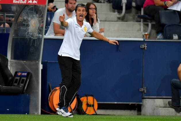 SOCCER - UEFA CL quali, RBS vs Tirana SALZBURG,AUSTRIA,03.AUG.16 - SOCCER - UEFA Champions League, qualification, Red Bull Salzburg vs FK Partizani Tirana. Image shows head coach Adolfo Sormani (Tirana). GEPAxpictures xFlorianxErtl