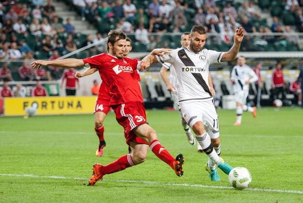 2016.08.03 , Warsaw, third qualifying round UEFA Champions League Legia Warszawa - AS Trenczyn Nemanja Nikolic  20160803PF_RO9290