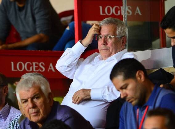 UEFA Champions League Third qualifying round second leg match between Monaco and Fenerbahce at Stade Louis II Stadium in Monaco , France on August 03, 2016. Final Score : Monaco 3 - Fenerbahce 1 Pictured: President Aziz Yildirim of Fenerbahce. 