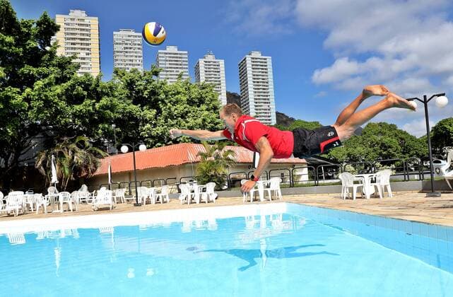 OLYMPICS - Olympic Summer Games 2016 RIO DE JANEIRO,BRAZIL,04.AUG.16 - OLYMPICS - Olympic Summer Games Rio 2016, preview, Austria House. Image shows Alexander Horst (AUT). GEPAxpictures xM.xOberlaender