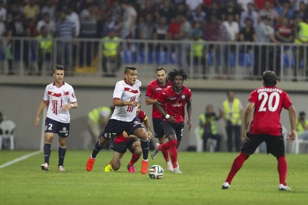 Rony Lopes (Lille) Fußball, Europa League Quali - FK Qäbälä - Lille OSC - 04 08 2016 GwendolineLeGoff Panoramic 