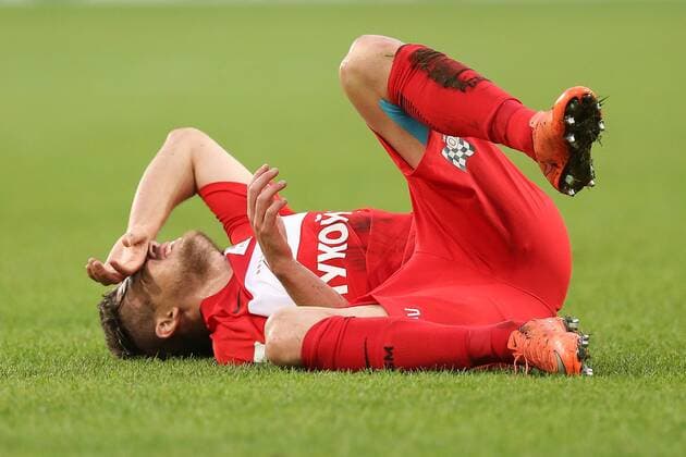 MOSCOW, RUSSIA - AUGUST 4, 2016: Spartak Moscow s Jano Ananidze (7) in their 2016 2017 UEFA Europa League Third Qualifying Round football match against AEK Larnaca at Otkrytie Arena. Artyom Korotayev TASS  TS02BD12