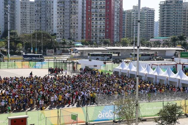 2016 Tennis Olympics RIO DE JANEIRO, RJ - 06.08.2016: 2016 TENNIS OLYMPICS - Entrance of the olympic park during the Tennis Rio Olympics 2016 held at the Olympic Tennis Centre. NOT AVAILABLE FOR LICENSING IN CHINA (Photo: Andre Chaco Fotoarena) x1171902x  AndrexChaco