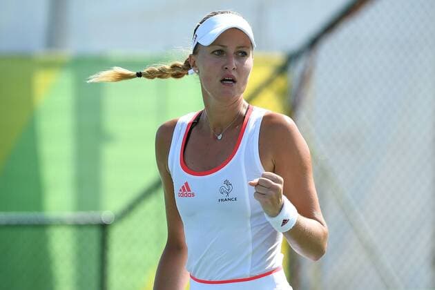 Kristina Mladenovic (FRA) - Tennis, Olympia 2016 in Rio - 06 08 16 Virginiebouyer panoramic 