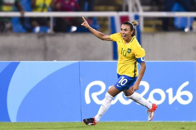 Bilder des Tages - SPORT Rio 2016, Fußball, Damen, Brasilien - Schweden 160806 Brasilien s Marta FUSSBALL Brasilien vs Schweden Nationateam 6 august 2016 OS i Rio de Janeiro.  Copyright: CARLxSANDIN BB160806CS102
